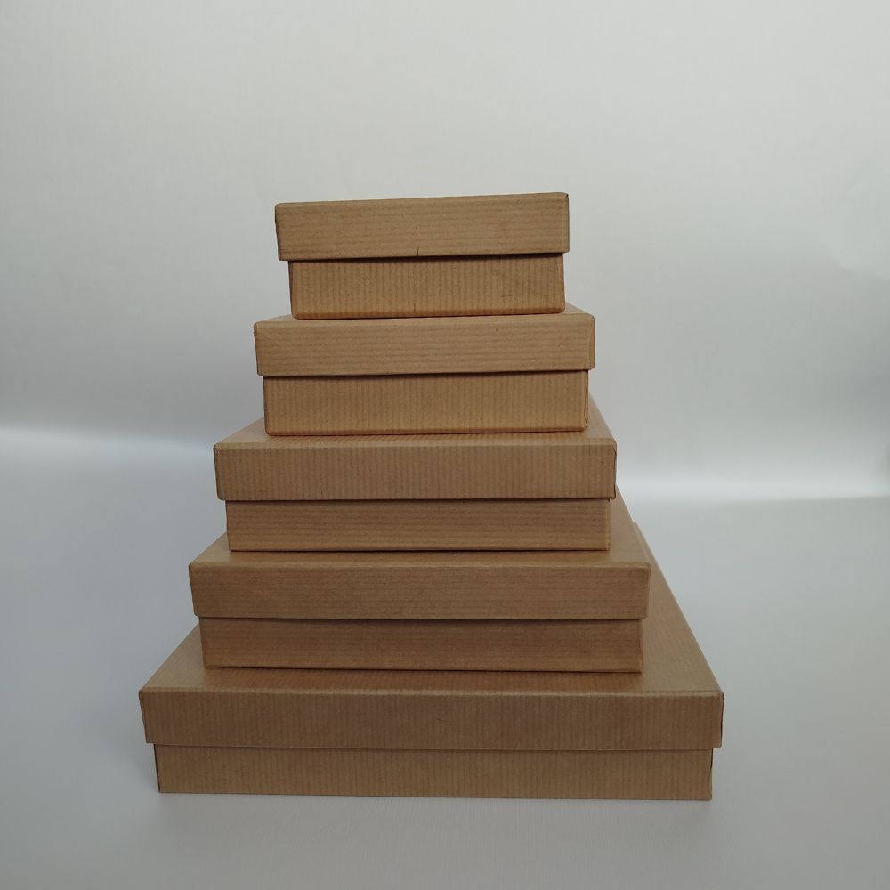 Χειροποίητο Χάρτινο Ρηχό Κουτί, Κράφτ, 7 διαστάσεις